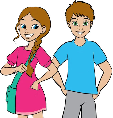  Download Hd Girl Boy Png Jpg Free Cartoon Boy And Girl Png Boy And Girl Cartoon Characters Girl Cartoon Png