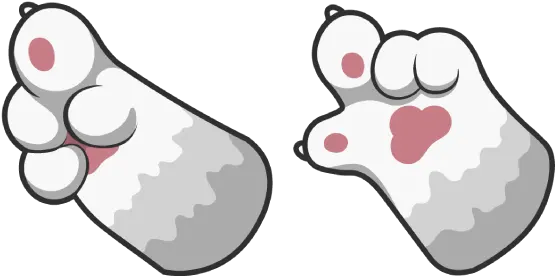  White Cat Paw Cursor Dirty Png Cat Paws Png