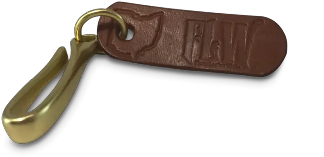  Fish Hook Leather Keychain U2014 Flores Works Png