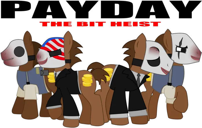  The Heist Payday 2 Applejack Cartoon Mammal Vertebrate Cartoon Png Payday 2 Logo