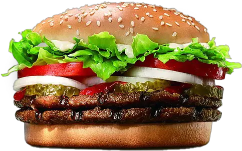  Junk Food Hamburger Png Clipart Burger King Double Whopper Food Clipart Png