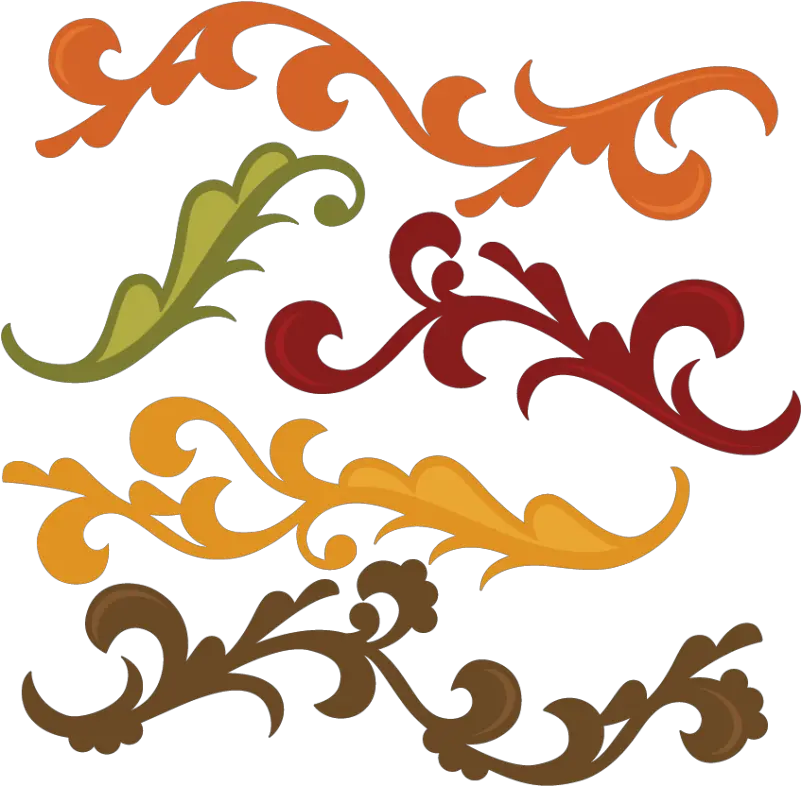  Fall Leaves Border Clip Art Free Fall Flourishes Png Fall Clipart Png