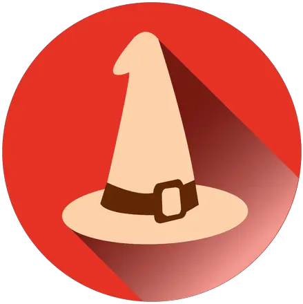  Witch Hat Round Icon 1 Transparent Png U0026 Svg Vector Witch Hat Witch Png Icon