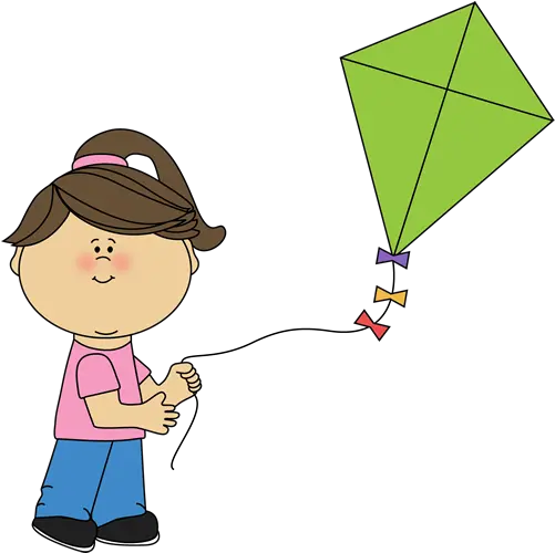  Girl Flying A Kite Clip Art Girl Flying A Kite Image Girl Flying A Kite Clipart Png Kite Transparent Background