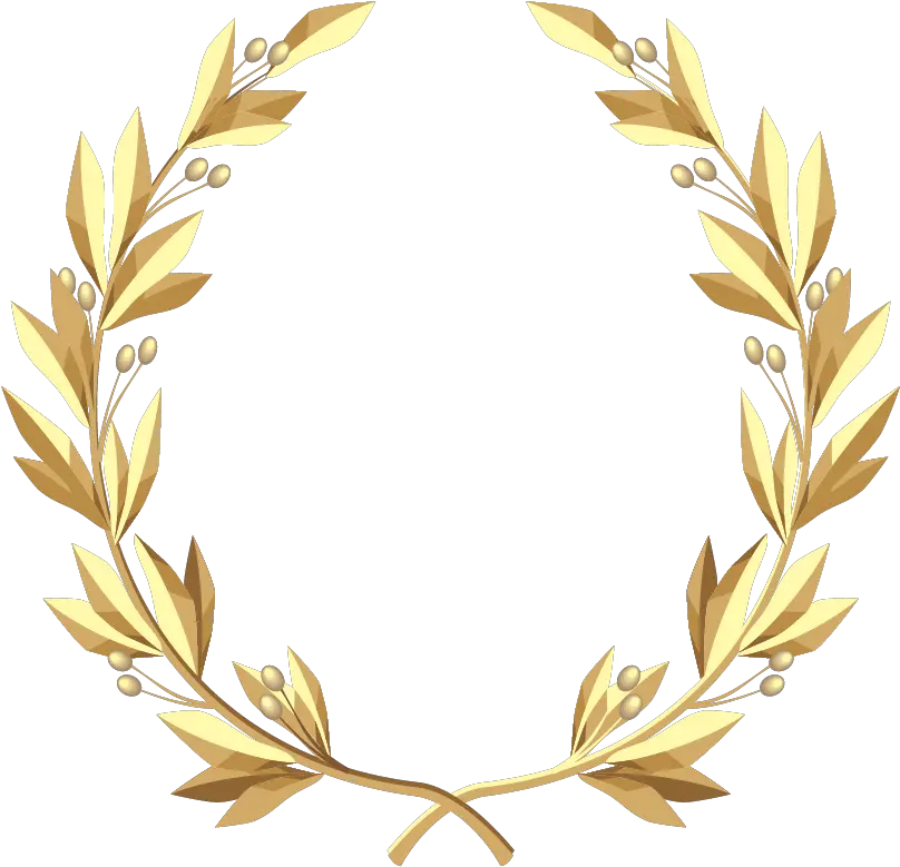  Gold Floral Wreath Png Transparent Transparent Gold Wreath Leaf Wreath Png