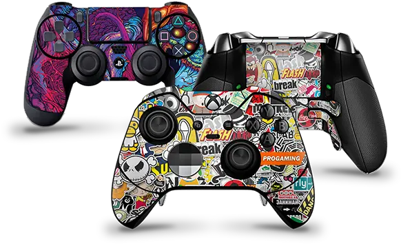  Consoles Stickers2ouf Xbox Elite Controller 2 Skins Png Ps4 Pro Logo