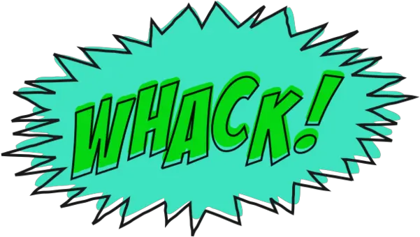  Whack Comic Book Sound Effect No Background Non Background Transparent Comic Book Sound Effects Png Background Effects Png