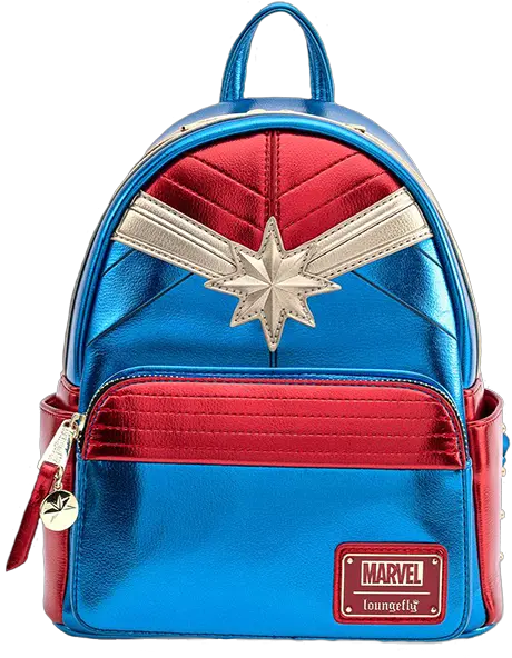  Captain Marvel Classic Mini Backpack By Loungefly Backpack Captain Marvel Loungefly Png Tc Icon Classic