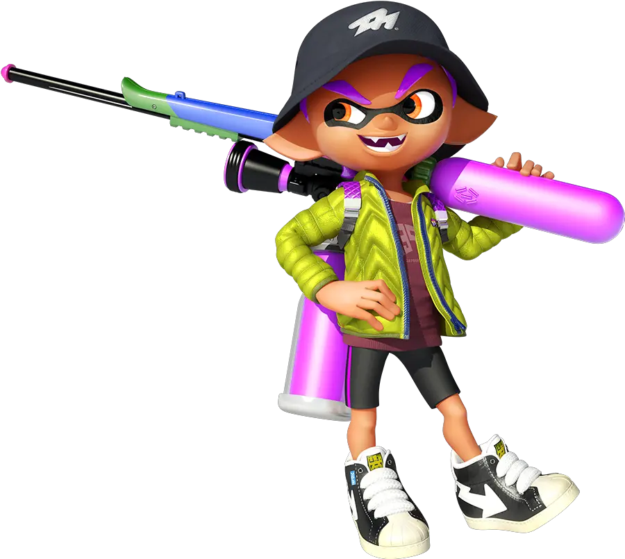  Automatically Switch Who Youll Chat Inkling Splatterscope Png Splatoon 2 Png