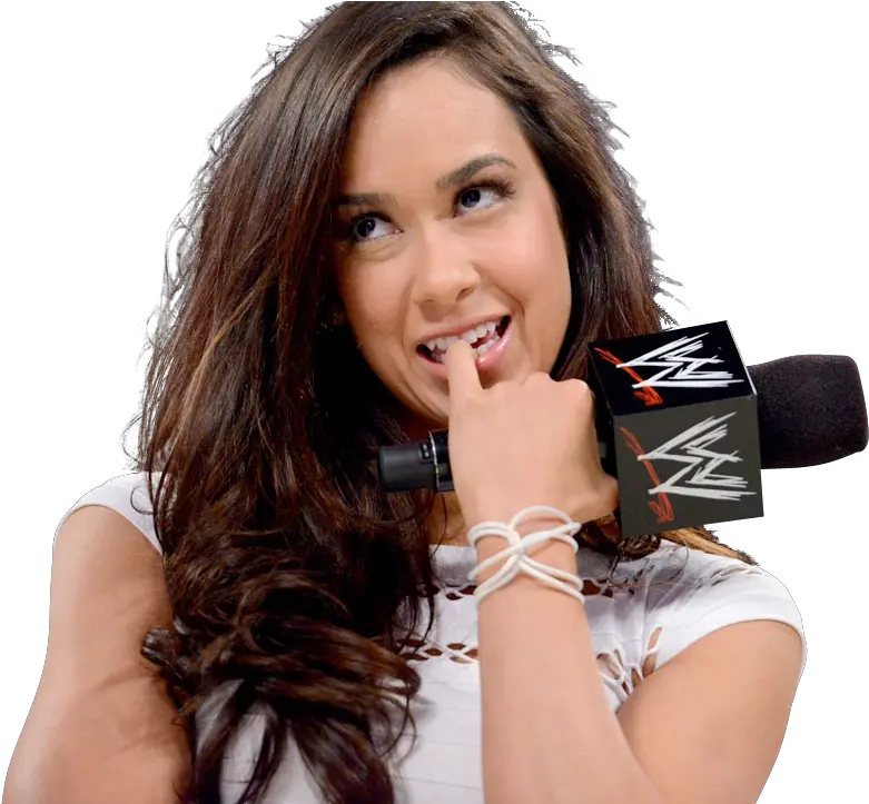  Aj Lee Sticking Tongue Transparent Wwe Smackdown Png Aj Lee Png