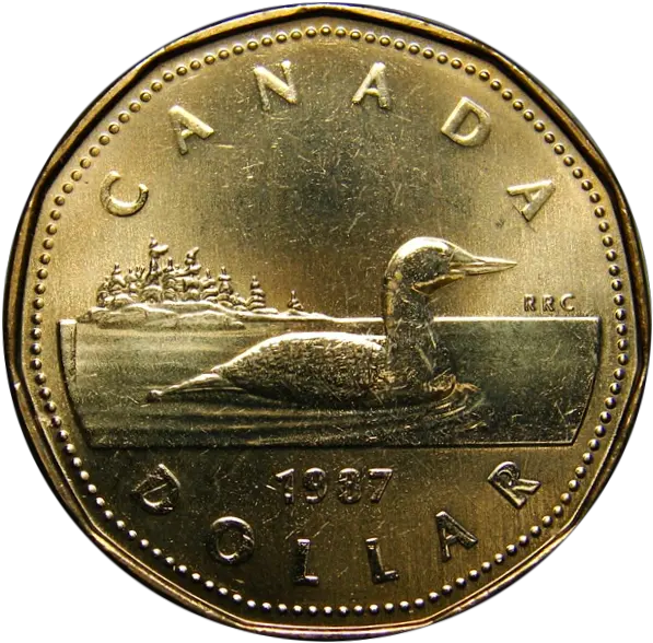  Otd The Birth Of U0027loonieu0027 Canadian Coin News Del Double Eagle Steakhouse Png Loon Icon