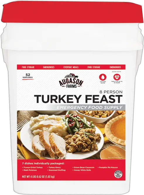  Thanksgiving Feast Bucket Jim Bakker Bucket High Homemade Turkey Dinner Png Kfc Bucket Png