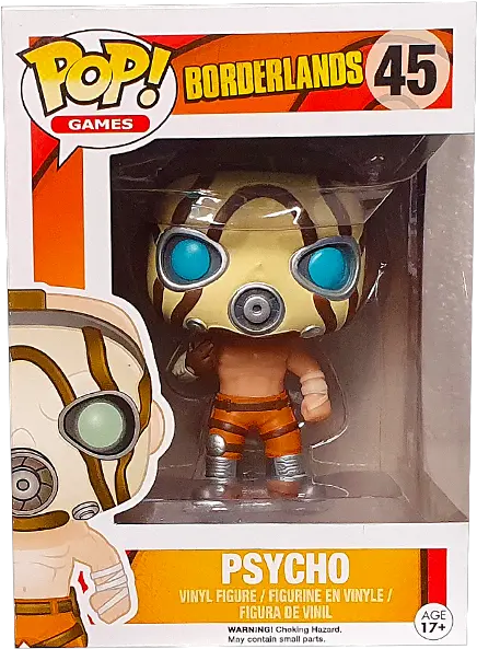  Borderlands Psycho Pop Vinyl Figure U2013 Hero Stash Borderlands Pop Vinyl Krieg Png Borderlands Png