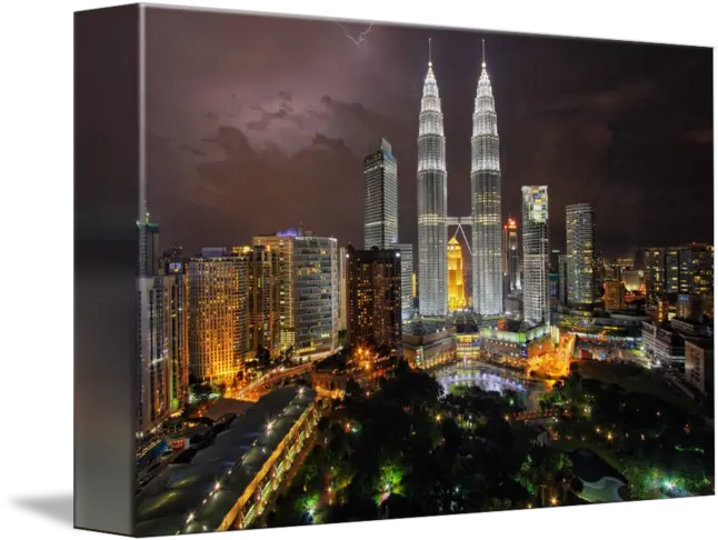  The Petronas Twin Towers By Frozenlite Photography Petronas Towers At Night Png Twin Towers Png