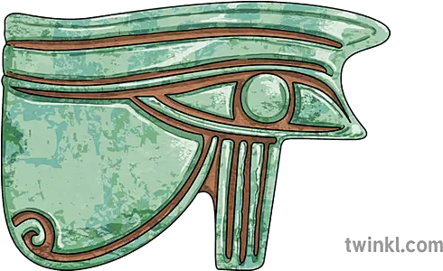  Udjat Amulet Eye Of Horus Ver 1 Illustration Twinkl Sketch Png Eye Of Horus Icon