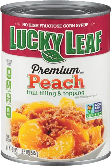  Premium Peach Fruit Filling U0026 Topping Lucky Leaf Canned Peach Pie Filling Png Peach Transparent