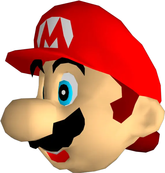  Nintendo 64 Super Mario 64 Mario Head Png Luigi Head Png