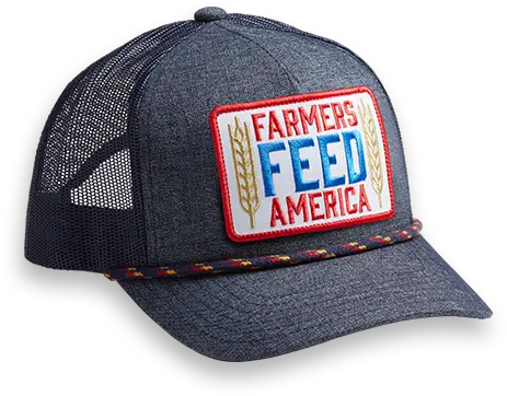  Farmers Feed America Denim U0026 White Hat Baseball Cap Png White Hat Png