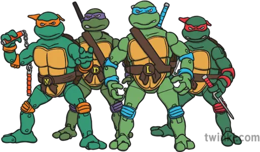  Teenage Mutant Ninja Turtles Illustration Twinkl Cartoon Png Teenage Mutant Ninja Turtles Logo