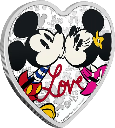  Download Hd Pure Silver Heart Shaped Coin Heart Shape Disney Love 2021 Coins Png Heart Shape Png