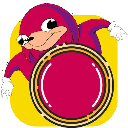  App Insights Ugandan Knuckles Soundboard Apptopia Sar Krmz Yuvarlal Logo Png Ugandan Knuckles Transparent