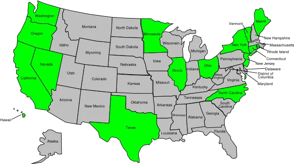  Us Color Map With State Names Png Clip Free Slave And Border States Us Map Png