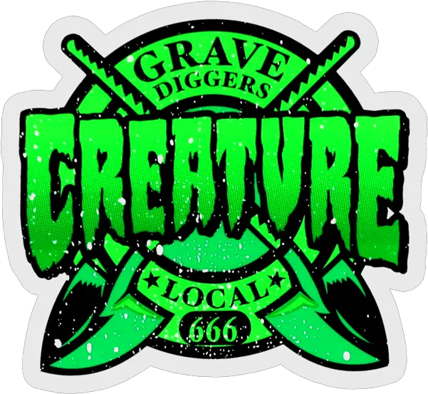  Creature Grave Diggers Decal 3x3 Creature Png Grave Digger Logo