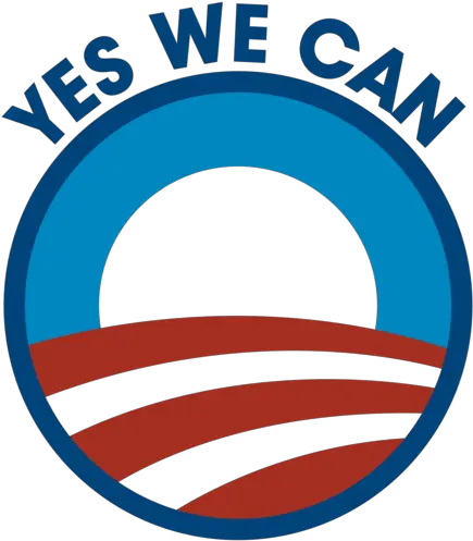  Yes We Barack Obama T Vodopady Png Obama Logo