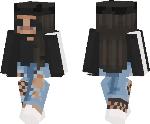  Fisnhet And Jeans Minecraft Pe Skins Fictional Character Png Fishnet Texture Png