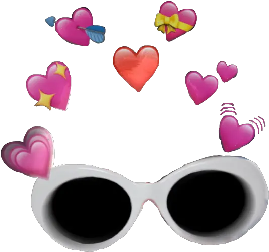  Trending Clout Stickers Heart Png Clout Glasses Png