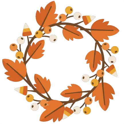  Fall Wreath Svg Cutting File For Electronic Machines Fall Leaves Wreath Clipart Png Wreath Png