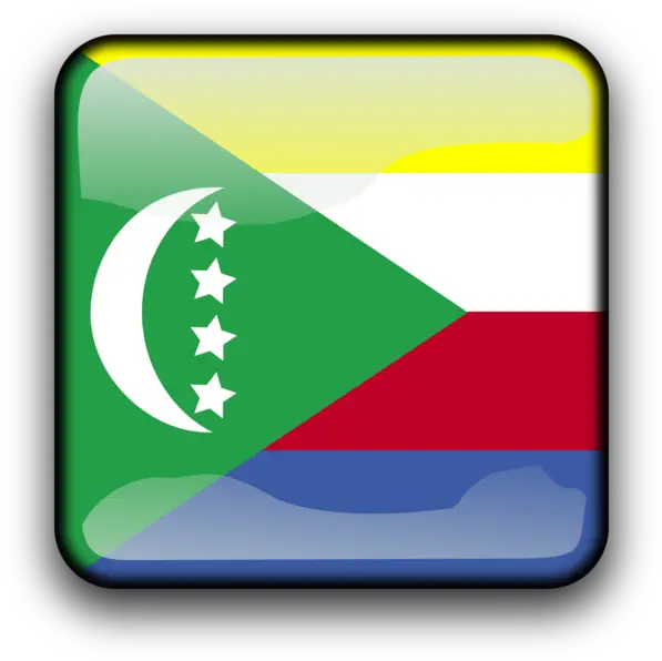  Flag Of The Comoros Chad Turkey South East Green Yellow White Red And Blue Flag Png Turkey Flag Png