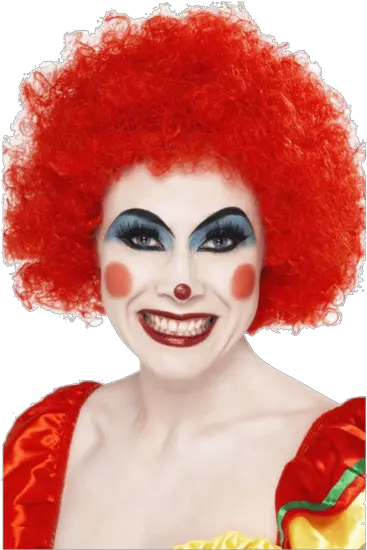  Download Funky Afro Red Wig Perfect For Clowns Or Seventies Red Clown Wig Png Clown Hair Png