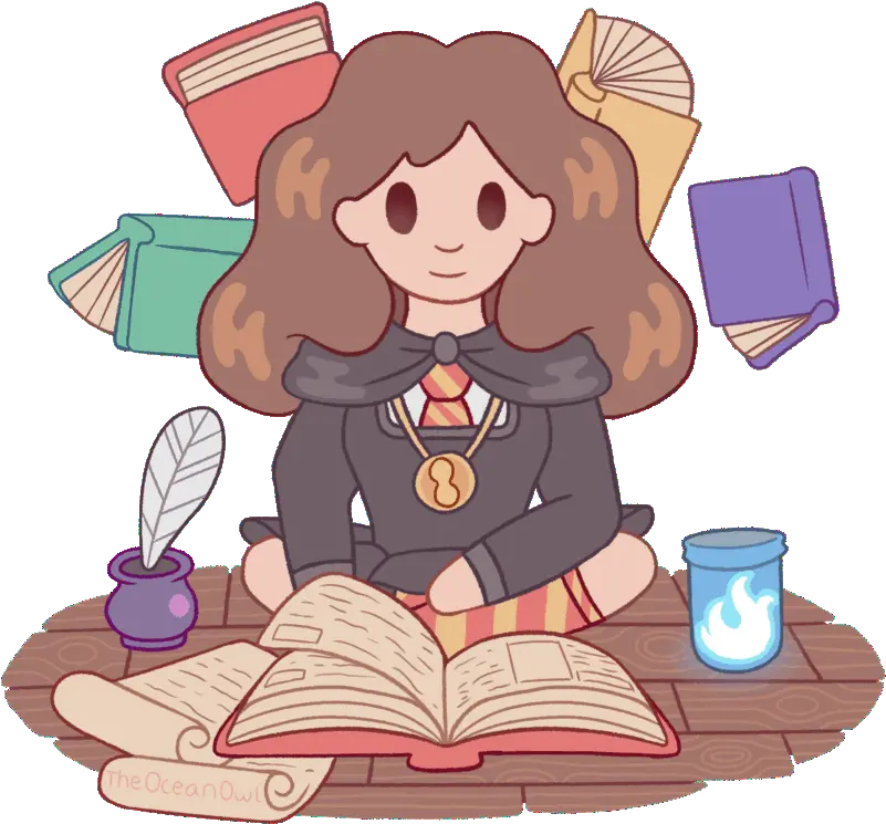  Artstation Hermione Animated Holly Hermione Cartoon Transparent Png Gif Hermione Icon