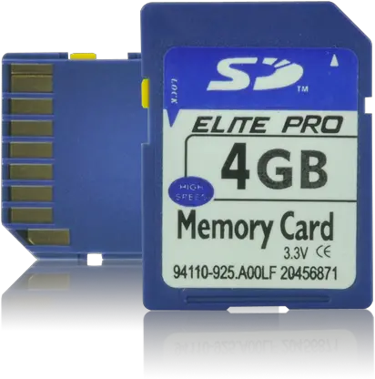  4gb Sd Memory Card Transparent Png Memory Card Sd Card Png