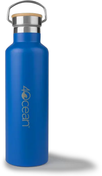  4ocean Reusable Bottle Blue Water Bottle Png Bottle Transparent