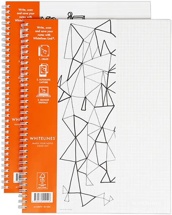  Whitelines Notebook A4 Squared Lined Or Dot Grid Paper Triangle Png Dot Grid Png