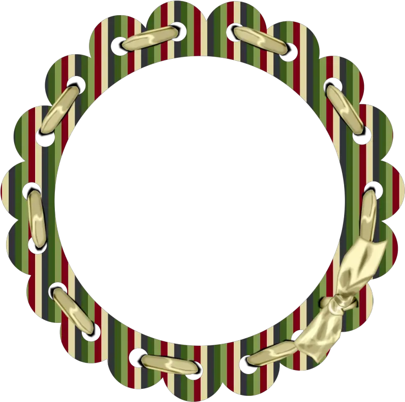  Laced Ribbon Christmas Frames Plate Png Lace Circle Png