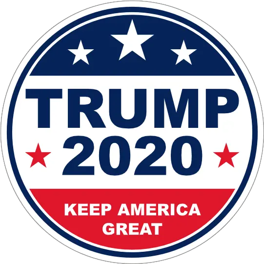  Trump 2020 Circle Sticker Logo 2020 Trump 2020 Png Trump Transparent Background