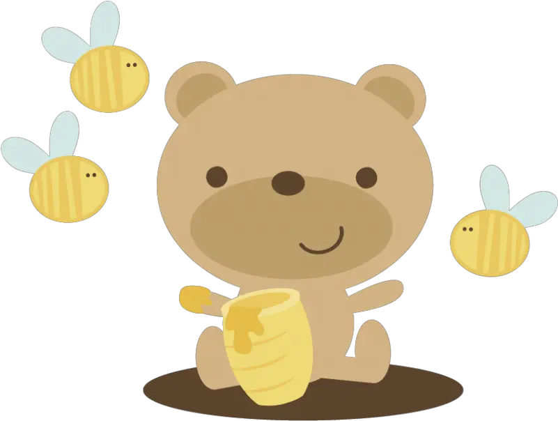  Cute Bear Clipart Clipartandscrap Bear In Honey Pot Png Bear Clipart Png