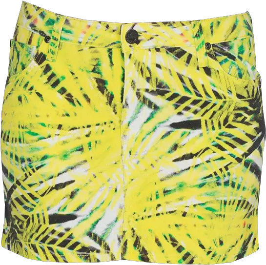  Mini Skirt Yellow Design Clothing Image Transparent Background Yellow Skirt Png Summer Transparent Background