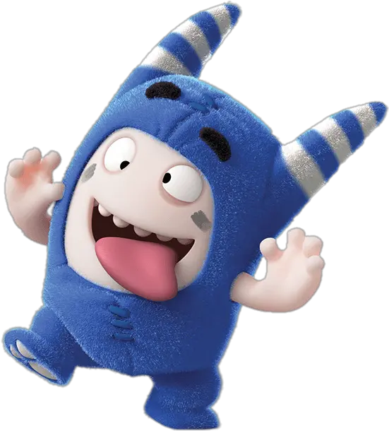  Oddbods Pogo Sticks Out Tongue Png Image Pogo Oddbods Tongue Transparent