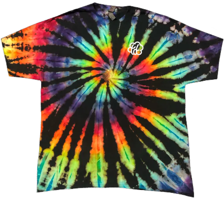  Roygbiv Reverse Tie Dye Swirl Short Unisex Png Tie Dye Png