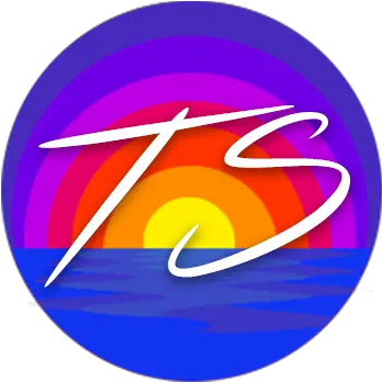  Technicolor Sunset Logo Products From Circle Png Sunset Logo