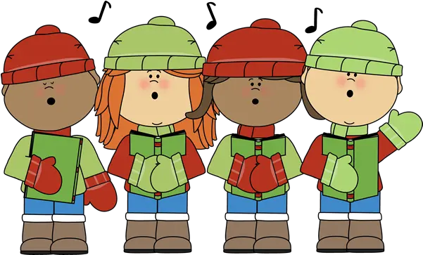  Fa Lalalala Kids Christmas Carolers Clipart Png Choir Png