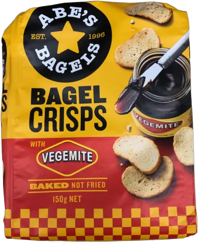  Abeu0027s Bagels Bagel Crisps With Vegemite 150g Bagel Bakery Vegemite Bagel Bites Png Bagel Transparent