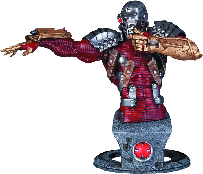  Dc Super Villains Dc Collectibles Super Villains Deadshot Bust Png Deadshot Png