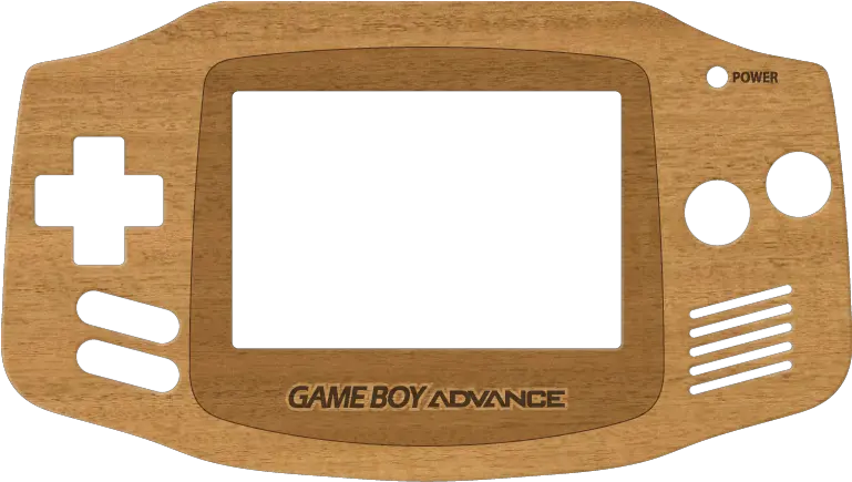  Game Boy Advance Real Wood Veneer Kit Solid Png Gameboy Advance Png