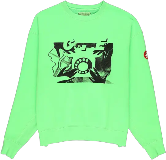  Cav Empt Overdye Rotary Dial Crewneck Cav Empt Rotary Dial Crew Sweat Png Cav Empt Icon Pullover