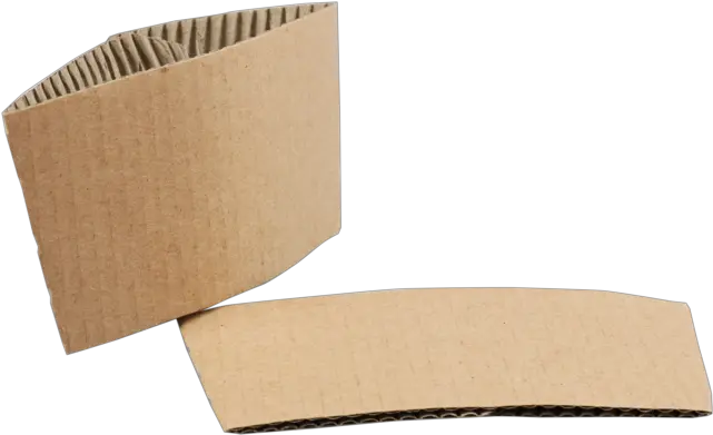  Sleeve Corrugated Cardboard Brown Cardboard Cup Sleeve Png Cardboard Png